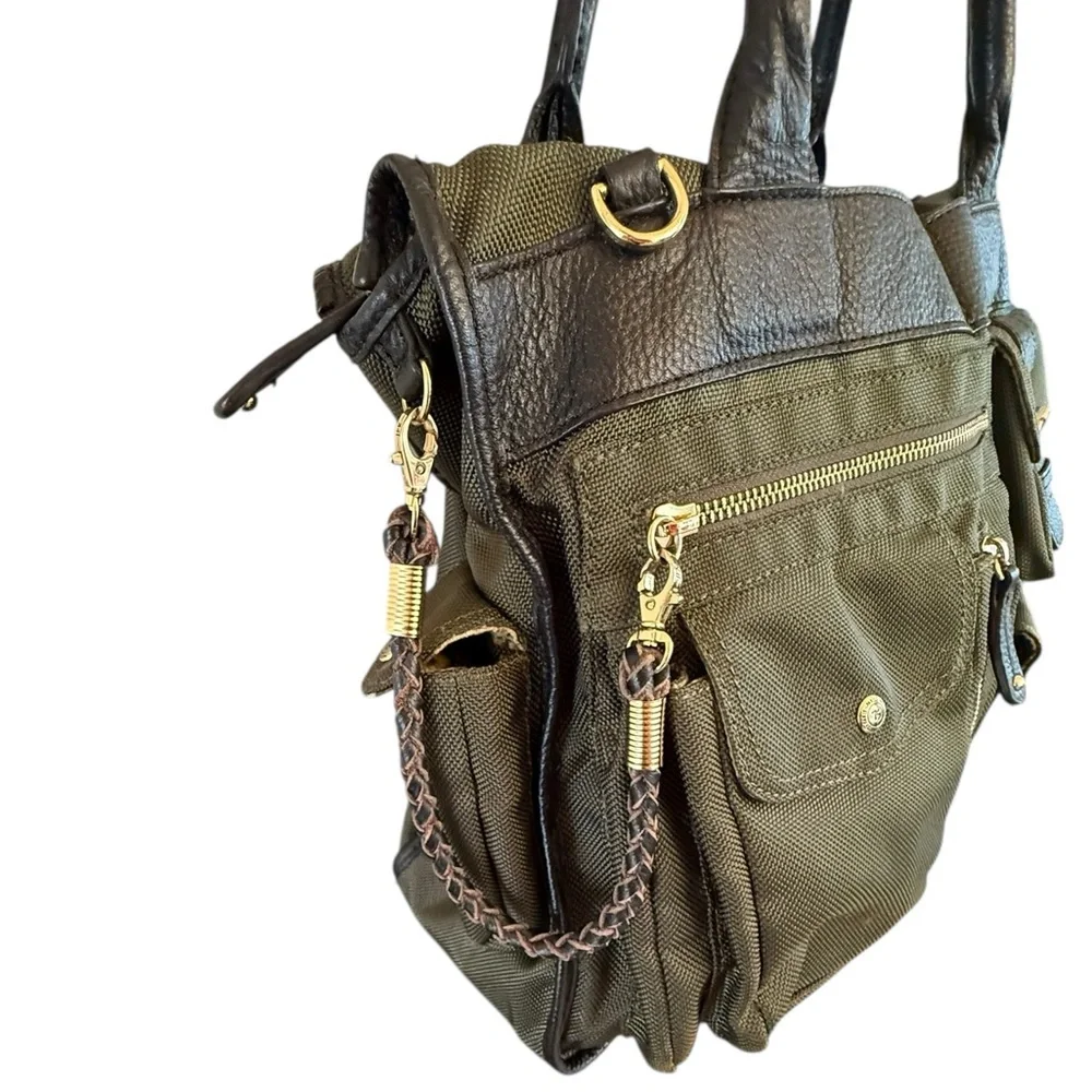 JPK Paris 75 Green and Black Messenger Bag